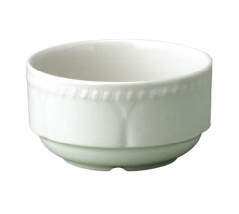 Churchill W   BNSU1 Consomme Bowl, 16 oz., 4-1/2 in  dia., round, stackable, rope embossed gadroon r