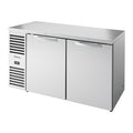 True TBR60-RISZ1-L-S-SS-1 Refrigerated Back Bar Cooler, two-section, 60 in W, (101) 6-pack cans or (63) 6-