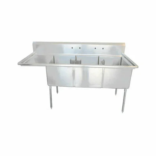 EFI SI818-3LC | Versa Steel | Three Compartment Prep Sink 74-1/2 in W