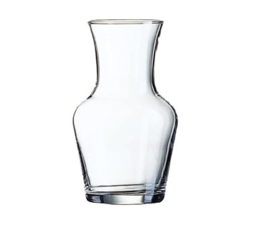 Arcoroc C0198 Carafe, 1/4 liter (8-1/4 oz.) to neck, 5-1/4 in H, glass, Arcoroc, Luminarc, cle
