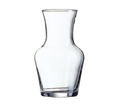 Arcoroc C0198 Carafe, 1/4 liter (8-1/4 oz.) to neck, 5-1/4 in H, glass, Arcoroc, Luminarc, cle