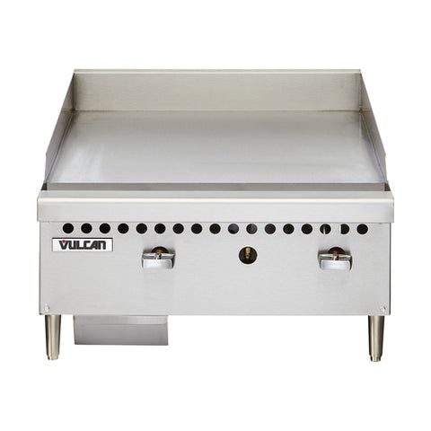 Vulcan VCRG24-M Griddle, countertop, gas, 24 in  W x 20-1/2 in  D cooking surface, 1 in  thick p
