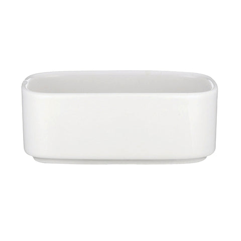 Villeroy Boch 16-2040-1100 Sugar Tray, 4 in  x 2-1/2 in , 7-1/2 oz., rectangular, premium porcelain, Univer
