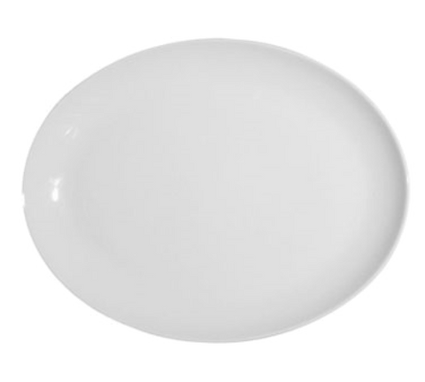 Continental 50CCPWD076 Platter, 12 in , oval, coupe, scratch resistant, oven & microwave safe, dishwash