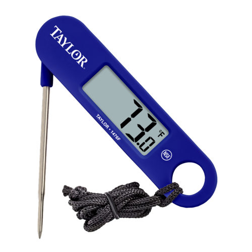 Taylor  1476FDA Thermometer, digital, folding probe, -40ø to 250øF (-40ø to 122øC) temperature r