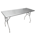Omcan 41231 (41231) Folding Table, 72 in  W x 24 in  D, stainless steel
