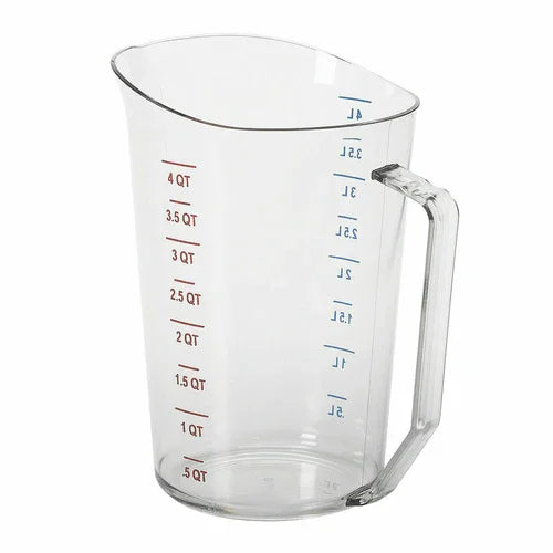 Cambro 400MCCW135 | Camwear Measuring Cup 4 qt. | NSF Certified Polycarbonate Clear
