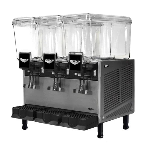 Vollrath VBBD3-37-F | Pre-Mix Refrigerated Beverage Dispenser | Electric Fountain Spray