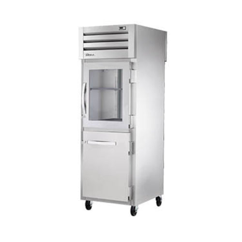 True STA1RPT-1HG/1HS-1S-HC SPEC SERIESr Refrigerator, pass-thru, one-section, (1) glass & (1) stainless ste