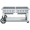 Crown Verity CV-RCB-60 Pro Series Grill, LP gas, 69 in L x 28 in D, 8 burners, stainless steel construc