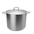 Browne 5733932 Elements Stock Pot, 32 qt., 14-1/5 in  dia. x 12-1/5 in H, with self-basting cov