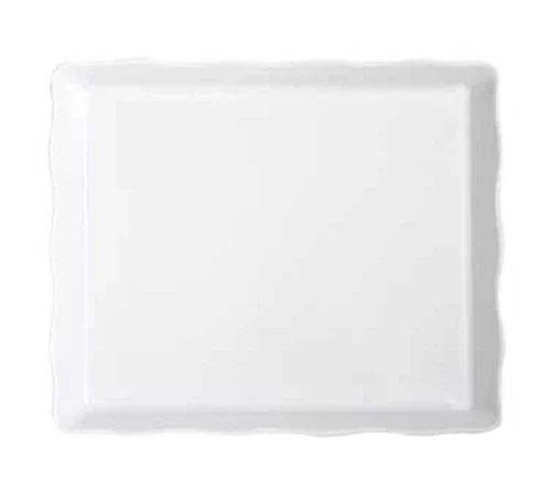 Get ML-155-W | Bake & Brew | Display Tray 14 in x 11-1/2 in Scallop Edge