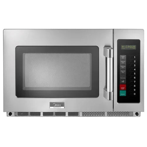 MIDEA 2134G1A Commercial Microwave Oven with 1.2 cu. ft. Capacity and 2100 Watts