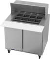 Beverage Air SPE36HC-12M Mega Top Refrigerated Counter, two-section, 36 in W, 10.01 cu. ft., (2) doors, (