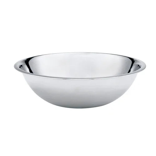 Browne 574960 Mixing Bowl, 10-1/2 qt., 15 in  dia., rolled edge, 0.4 mm thickness, stainless s
