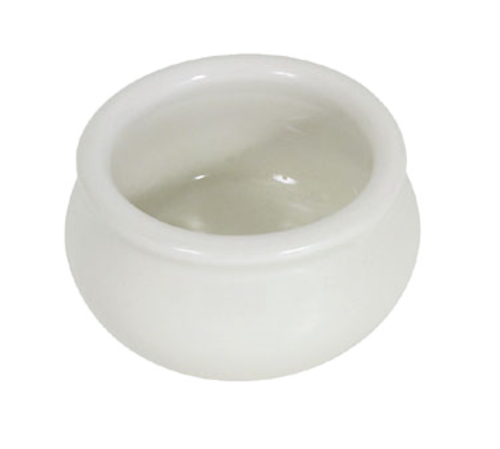 Browne 564002W Butter / Sauce Pot, 2 oz., 2-3/10 in  x 1-3/10 in , round, stoneware, white