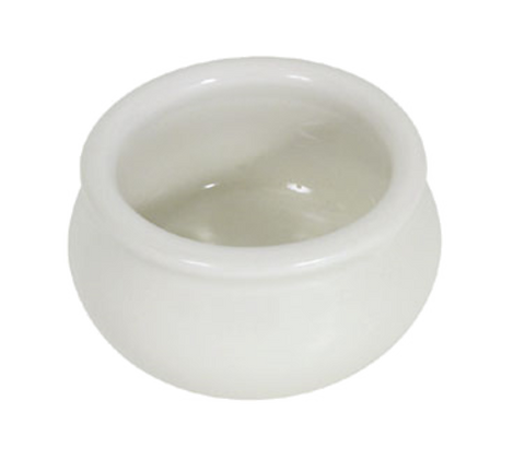 Browne 564002W Butter / Sauce Pot, 2 oz., 2-3/10 in  x 1-3/10 in , round, stoneware, white
