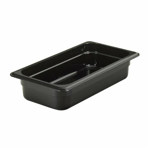 Cambro 32CW110 | Camwearr Food Pan | 2.5 qt. 1/3 size polycarbonate black