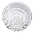 Browne 575348 Pizza Plate, 8 in  dia., round, perforated, 1.0 mm thickness, 18 gauge, aluminum