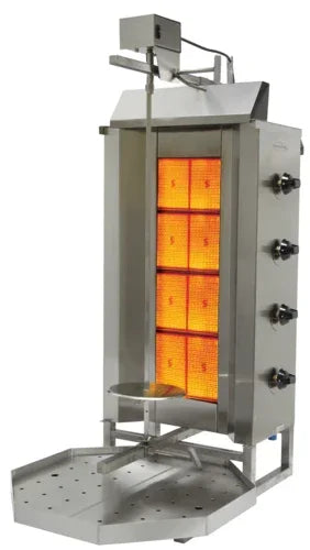 Eurodib VGB4 Vertical Broiler with Natural Gas and Four Independent Double Burners