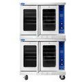 Atosa ATCO-513B-2 CookRite Convection Oven, gas, double-deck, bakery depth, 50/50 dependent doors