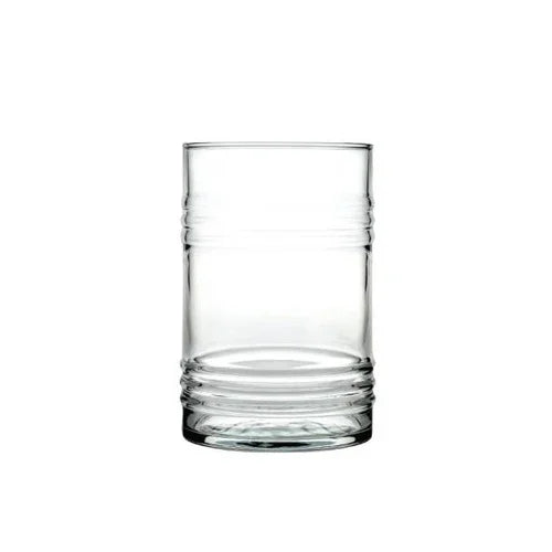 Pasabahce PG420119 Pasabahce Tin Can Glass, 16-1/4 oz., 7 in H (2-1/2 in T & 3 in B), fully tempere