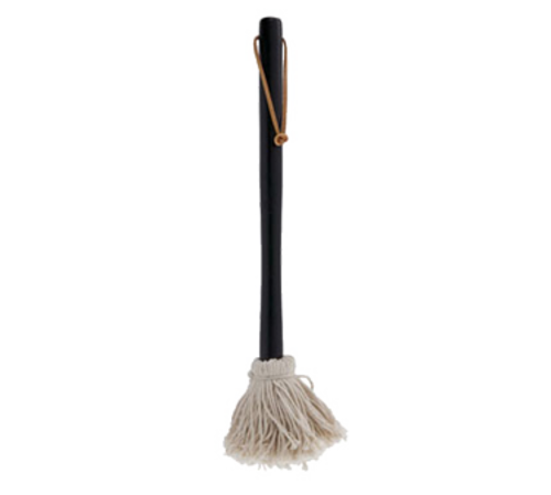 Chef Master 02103Y Mr. Bar-B-Qr Old Fashion Basting Mop, 15 in  L, cotton mop head, leather hanging