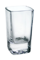Arcoroc  C3966 Shot Glass, 2-3/4 oz., square, tall, glass, Arcoroc (H 3-3/4 in  T 1-7/8 in  B 1