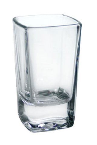 Arcoroc  C3966 Shot Glass, 2-3/4 oz., square, tall, glass, Arcoroc (H 3-3/4 in  T 1-7/8 in  B 1
