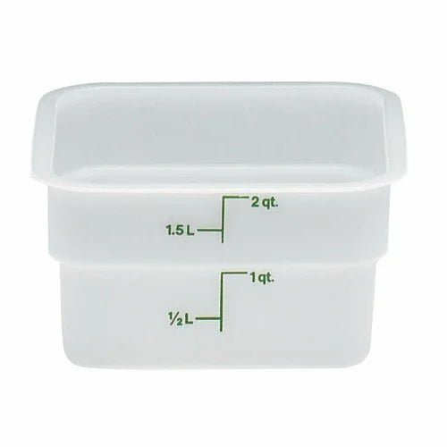 Cambro 2SFSP148 | CamSquarer Food Container | 2 qt. 7-1/4 in L x 7-1/4 in W