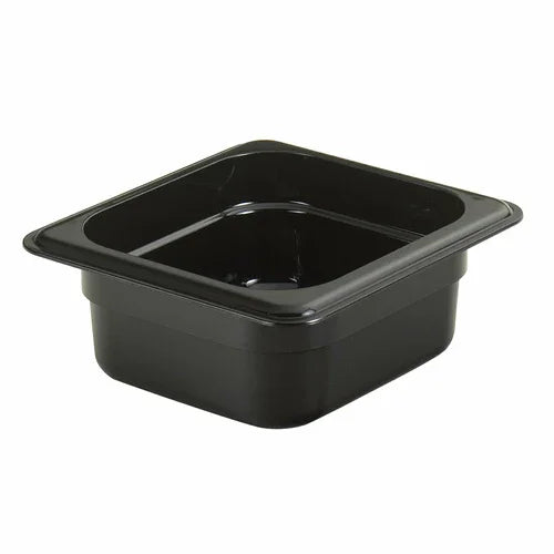 Cambro 62HP110 | H-Pan Hot Food Pan 1/6 Size 2-1/2 Inch Deep Black