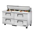 True TSSU-60-16D-4-HC Sandwich/Salad Unit, (16) 1/6 size (4 in D) poly pans, stainless steel insulated