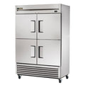 True TS-49-4-HC Refrigerator, reach-in, two-section, (4) stainless steel half doors, (6) gray PV