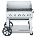 Crown Verity CV-MCB-36WGP Mobile Outdoor Charbroiler, LP gas, 34 in  x 21 in  grill area, 5 burners, 304 s