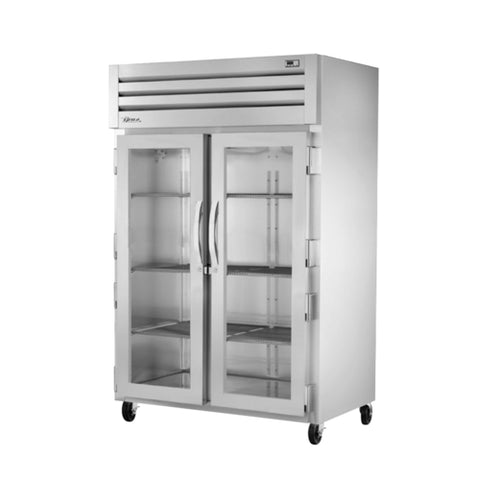 True STA2R-2G-HC SPEC SERIESr Refrigerator, reach-in, two-section, (2) glass doors with locks, ca