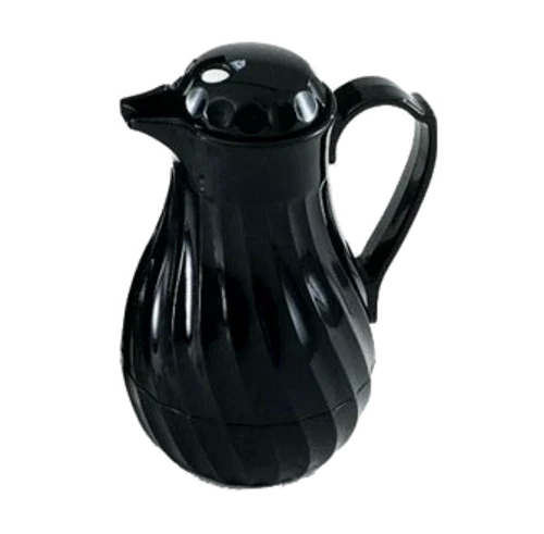 Vollrath 52140 | Tilt & Pourr SwirlServer Beverage Server | 42 oz. Black ABS Plastic