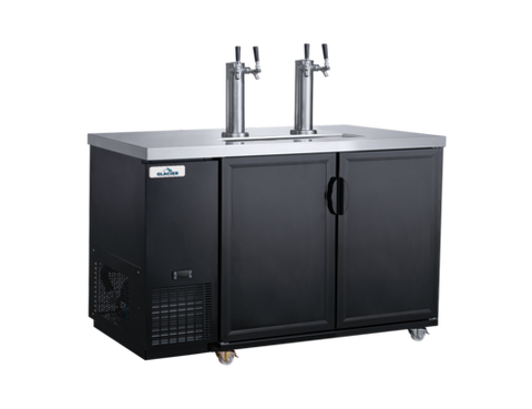 Glacier GDD-61 Glacier Draft Beer Cooler, 61 in W x 24 in D x 36 in H, side mounted self-contai