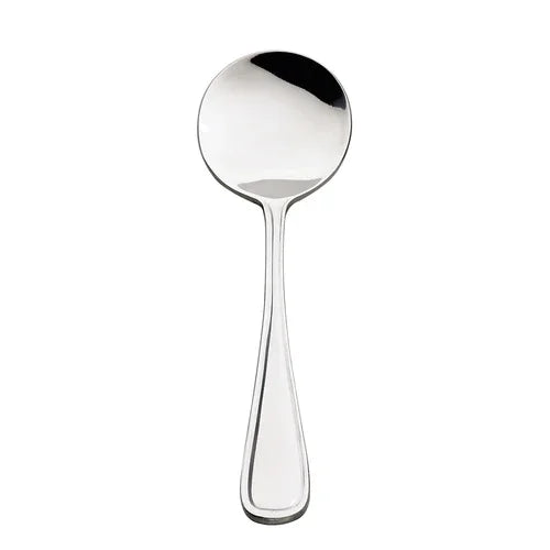 Browne 502517 Celine Bouillon Spoon, 6-1/2 in , 18/0 stainless steel, mirror finish