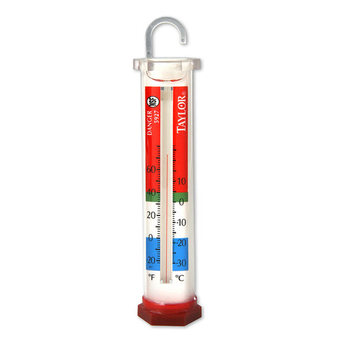 Taylor 5927 Glycol Thermometer, refrigerator/freezer, -20ø to 60øF (-30ø to 30øC) temperatur