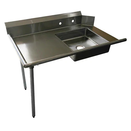 EFI SIST84L | Versa Steel | Soiled Dishtable with Pre-Rinse Sink and Backsplash
