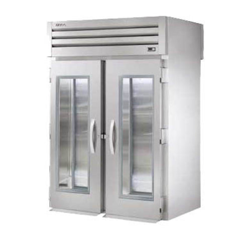 True STG2RRT-2G-2S SPEC SERIESr Refrigerator, roll-thru, two-section, (2) glass doors front, (2) st