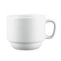 Browne Palm 563978 Cup, 7 oz. (206ml), 3-1/4 in  x 2-1/4 in , stackable, porcelain, white, Browne Palm