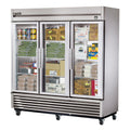 True TS-72FG-HC~FGD01 Freezer, reach-in, three-section, -10øF, framed glass door version 01, (3) glass