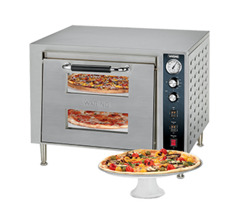 Waring WPO700 Double-Deck Pizza Oven, electric, countertop, 27 in W x 28 in D x 21 in H, (1) d
