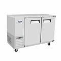 Atosa MBB48GR Atosa Back Bar Cooler, two-section, 48 in W x 28-1/0 in D x 40-1/10 in H, self-c