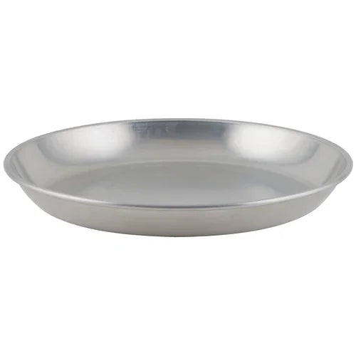 Winco ASFT-16 | Seafood Tray | 160 oz. Round Brushed Aluminum