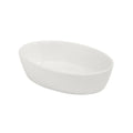 Browne 564004W Baker, 9 oz., 6 in  x 4 in  x 1-1/2 in , oval, stoneware, white