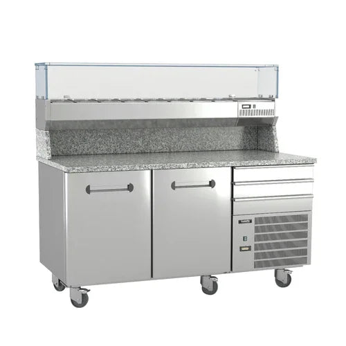 ITALIANA IPT63 Refrigerated Pizza Prep Table 63 in W 12 cu ft capacity