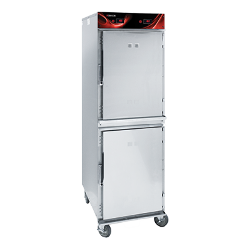 Crescor 1000HHSS2DX Heated Cabinet, Mobile, two compartment, radiant, insulated, top-mount heater as
