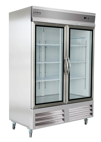 Celcold CR54GD Refrigerator, reach-in, (2) section, 54 in W x 32 in D x 82-3/10 in H, 49 cu.ft.